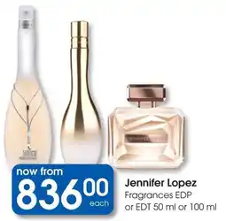Clicks Jennifer Lopez Fragrances EDP or EDT offer