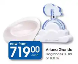 Clicks Ariana Grande Fragrances offer