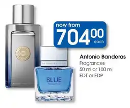 Clicks Antonio Banderas Fragrances EDT or EDP offer