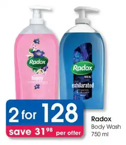 Clicks Radox Body Wash offer