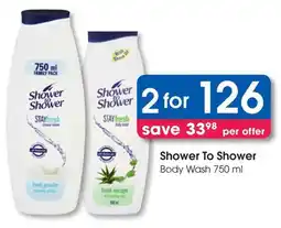 Clicks Shower To Shower Body Wash offer