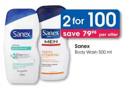Clicks Sanex Body Wash offer