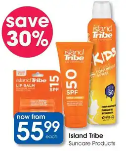 Clicks Island Tribe Suncare Products offer