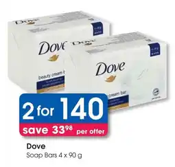 Clicks Dove Soap Bars offer