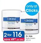 Clicks Dr. Sole Body Cream offer