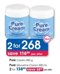 Clicks Pure Cream offer
