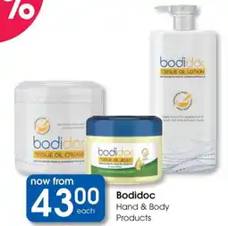 Clicks Bodidoc Hand & Body Products offer