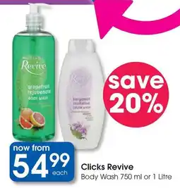 Clicks Clicks Revive Body Wash offer