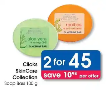 Clicks Clicks SkinCare Collection Soap Bars offer