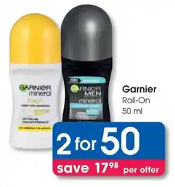 Clicks Garnier Roll-On offer