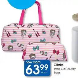 Clicks Clicks Insta Girl Toiletry Bags offer