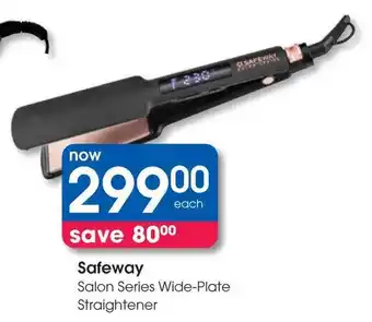 Clicks Safeway Salon Series Wide-Plate Straightener offer