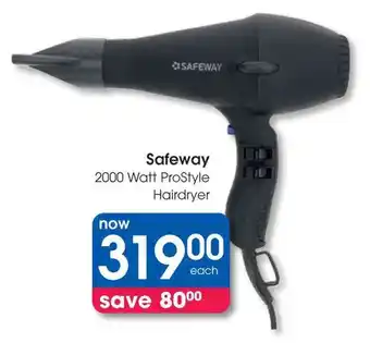 Clicks Safeway 2000 Watt ProStyle Hairdryer offer