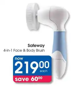 Clicks Safeway 4-in-1 Face & Body Brush offer