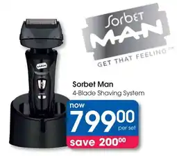 Clicks Sorbet Man 4-Blade Shaving System offer
