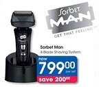 Clicks Sorbet Man 4-Blade Shaving System offer