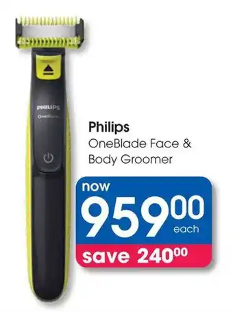Clicks Philips OneBlade Face & Body Groomer offer