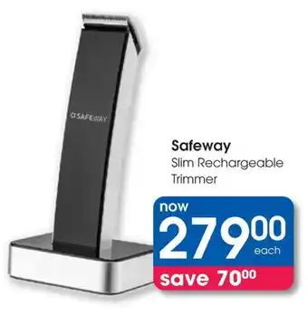 Clicks Safeway Slim Rechargeable Trimmer offer