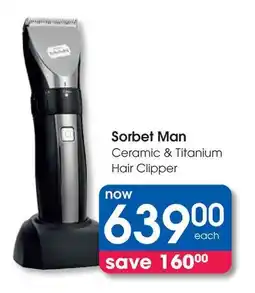 Clicks Sorbet Man Ceramic & Titanium Hair Clipper offer
