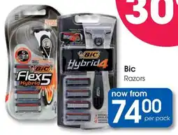Clicks Bic Razors offer