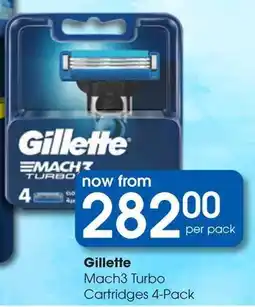 Clicks Gillette Mach3 Turbo Cartridges offer