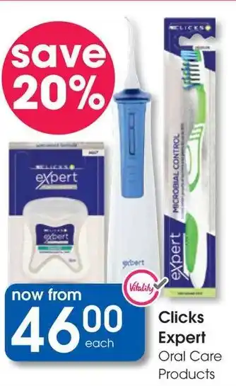 Clicks Clicks Expert Oral Care Products offer