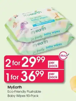 Clicks MyEarth Eco-Friendly Flushable Baby Wipes offer