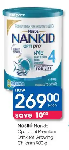 Clicks Nestlé Nankid Optipro 4 Premium Drink for Growing Children offer