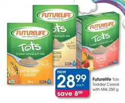 Clicks Futurelife Tots Toddler Cereal with Milk offer