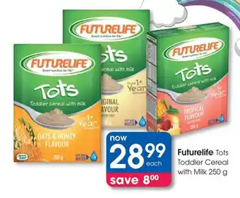 Clicks Futurelife Tots Toddler Cereal with Milk offer