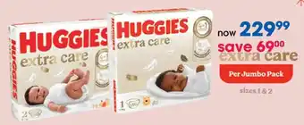 Clicks Huggies Extra Care Jumbo Pack offer
