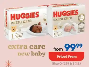 Clicks Huggies Extra Care New Baby offer