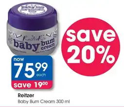 Clicks Reitzer Baby Bum Cream offer