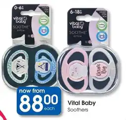 Clicks Vital Baby Soothers offer