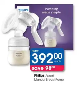 Clicks Philips Avent Manual Breast Pump offer