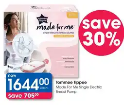 Clicks Tommee Tippee Made For Me Single Electric Breast Pump offer