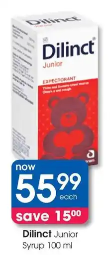 Clicks Dilinct Junior Syrup offer