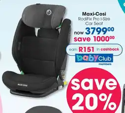 Clicks Maxi-Cosi RodiFix Pro i-Size Car Seat offer