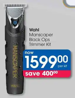 Clicks Wahl Manscaper Black Ops Trimmer Kit offer