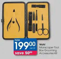 Clicks Wahl Manscaper Tool Box Grooming Accessories Kit offer