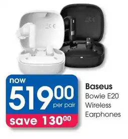 Clicks Baseus Bowie E20 Wireless Earphones offer