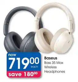 Clicks Baseus Bass 35 Max Wireless Headphones offer