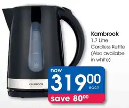 Clicks Kambrook Cordless Kettle offer
