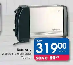 Clicks Safeway 2-Slice Stainless Steel Toaster offer