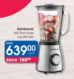 Clicks Kambrook 500 Watt Glass Jug Blender offer