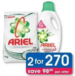 Clicks Ariel Auto Washing Powder or Liquid offer