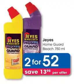 Clicks Jeyes Home Guard Bleach offer