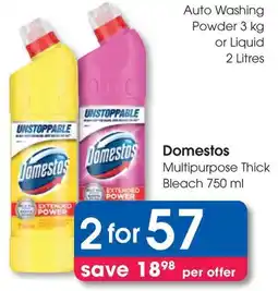 Clicks Domestos Multipurpose Thick Bleach offer