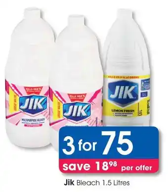 Clicks Jik Bleach offer