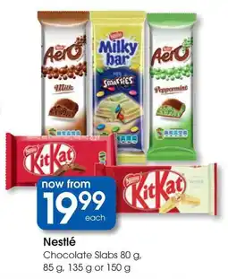 Clicks Nestlé Chocolate Slabs offer